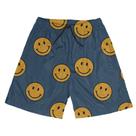 Short Praia Shorts Banho Bermuda Verão Emojis Yellow Amarelo Feliz 42