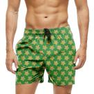 Short Praia Shorts Banho Bermuda Verão Estrelas Cartoon Amarelas 276