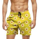 Short Praia Shorts Banho Bermuda Verão Flores Margaridas Cartoon 653