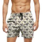 Short Praia Shorts Banho Bermuda Verão Furacão Redemoinho Cartoon Desenho 1700