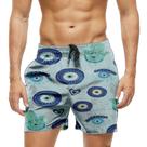 Short Praia Shorts Banho Bermuda Verão Lei da Atração Emojis Cartoon 285