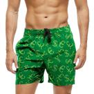 Short Praia Shorts Banho Bermuda Verão Letras Contas Matemática Green 1290 Short Praia Shorts Banho Bermuda Verão Letras Contas Matemática Green 1290