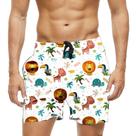 Short Praia Shorts Banho Bermuda Verão Love Animal Wild Cartoon Fun 937