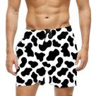 Short Praia Shorts Banho Bermuda Verão Manchas Vaca Cow Preto 903 Short Praia Shorts Banho Bermuda Verão Manchas Vaca Cow Preto 903