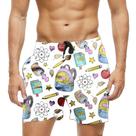 Short Praia Shorts Banho Bermuda Verão Mochila Escola School Cartoon 988 Short Praia Shorts Banho Bermuda Verão Mochila Escola School Cartoon 988