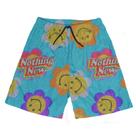 Short Praia Shorts Banho Bermuda Verão Nothing New Emoj Flor 44
