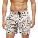 Short Praia Shorts Banho Bermuda Verão Panda Funny Estrelas Cartoon 890