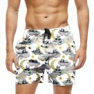Short Praia Shorts Banho Bermuda Verão Panda Soneca Nuvem Lua 1178