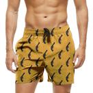 Short Praia Shorts Banho Bermuda Verão Pistola Cartoon Gun Black 1400