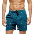 Short Praia Shorts Banho Bermuda Verão Rum Bebida Azul Blue 1448