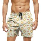 Short Praia Shorts Banho Bermuda Verão Sol Cartoon Sun 1388