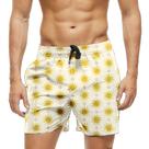 Short Praia Shorts Banho Bermuda Verão Sol Sun Amarelo Calor 1406