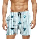 Short Praia Shorts Banho Bermuda Verão Surfista Cartoon Listras 1553 Short Praia Shorts Banho Bermuda Verão Surfista Cartoon Listras 1553