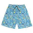 Short Praia Shorts Banho Bermuda Verão Ursinho Blue Fofo 129