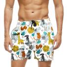 Short Praia Shorts Banho Bermuda Verão Wild Snif Animals Natureza 935