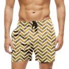 Short Praia Shorts Banho Bermuda Verão Zig Zag Estilo Amarelo 1817 Short Praia Shorts Banho Bermuda Verão Zig Zag Estilo Amarelo 1817