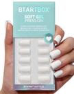 Short Press On Nails Bartbox Square Pastel White para mulheres