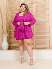 Short Saia + Cropped e Blazer Plus Size em Crepe de Malha - REF.3006 Short Saia + Cropped e Blazer Plus Size em Crepe de Malha - REF.3006