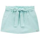 Short Saia em Sarja com Elástano Verde com aplique e strass - Kukiê
