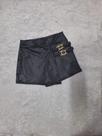 Short Saia Feminino De material sintético Tecido Cirrê com Fivela Strass Moda Femenina