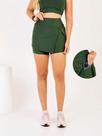 Short Saia Fitness Moda Evangélica Academia Com Bolso Abertura Fenda Suplex Beach Tennis The Start