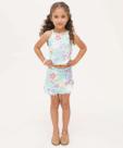 Short Saia Infantil Estampa Floral Marisa Tam 4 a 10-22050