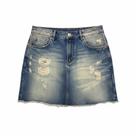 Short Saia Jeans Destroyed