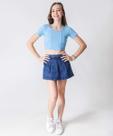 Short Saia Jeans Juvenil Pregas Marisa Tam 10 a 16-47063