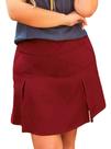 Short Saia Plus Size Alfaiataria - Bordô