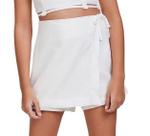 Short saia transpassado com amarração