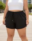 Short Saída De Praia Feminino Plus Size Bermuda Tactel De Banho Piscina Costuras Reforçadas