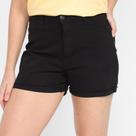 Short Sarja Hering Cintura Alta Feminino