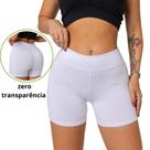 Short Suplex Feminino Meia Coxa, Cós Alto, Costura Reforçada,Tecido Grosso Shorts, Academia, Fitness