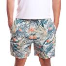 Short Tactel Ox Silver Floral Flores Short Tactel Ox Silver Floral Flores