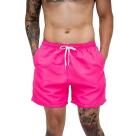 Short Tactel Praia Calor Academia Verão Estiloso Rosa Neon