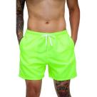 Short Tactel Praia Calor Academia Verão Estiloso Verde Neon