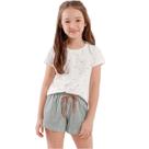 Shortdoll Manga Infantil Cor com Amor - 2050109 COR