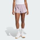 Shorts Adidas Pacer High Feminino Lilás Shorts Adidas Pacer High Feminino Lilás