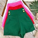 Shorts alfaiataria manu vermelho Shorts alfaiataria manu vermelho