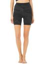 Shorts Alo Yoga High Waist Vapor - Camuflagem Preta para Mulheres