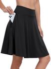 Shorts ANRABESS Femininos - Pretos, Altura do Joelho, Tamanho XXL