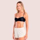 Shorts Básico She Verão Liso Feminino Com Elástico No Cós Moda Praia