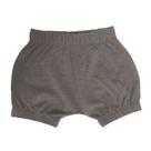 Shorts bebê unissex saruel com elástico piquet cinza grafite