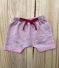 Shorts/Bermuda para Bebê Rosa Bebê Botonê
