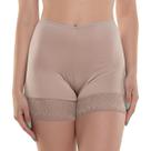 Shorts Bermuda Segunda Pele Modeladora Anágua Renda Cintura Alta Feminina Microfibra Shapewear