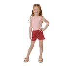 Shorts Bicho Bagunca Moletinho Flame - 1344