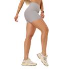 Shorts Biker Curto Feminino Poliamida Alta Compressão Cós Largo Duplo UV50+