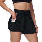Shorts Blaosn Atlético Cintura Alta com Bolsos Preto
