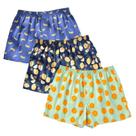 Shorts boxer CINVIK Fun Woven 100% algodão para homens, pacote com 3