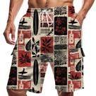 Shorts cargo domirica Graffiti Camo Print para homens 2GG